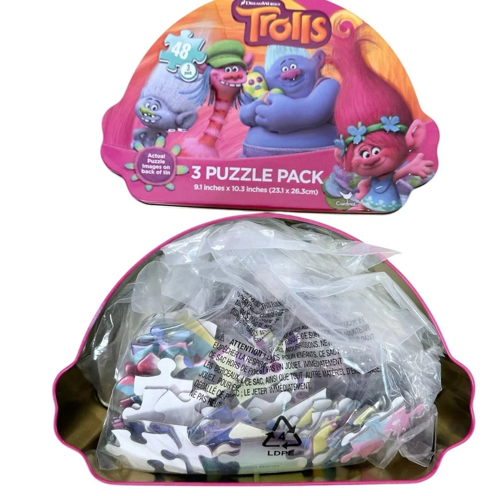DreamWorks Trolls 3 Puzzle Pack Tin